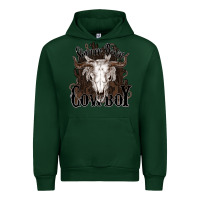 Forest Green Simmer down Cowboy Urban Hoodie - HowdyJamesFarm