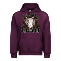 Mauve Wine Simmer down Cowboy Urban Hoodie - HowdyJamesFarm