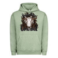 Pigment Oil Green Simmer down Cowboy Urban Hoodie - HowdyJamesFarm