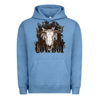 Pigment Pebble Blue Simmer down Cowboy Urban Hoodie - HowdyJamesFarm