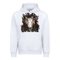 White Simmer down Cowboy Urban Hoodie - HowdyJamesFarm