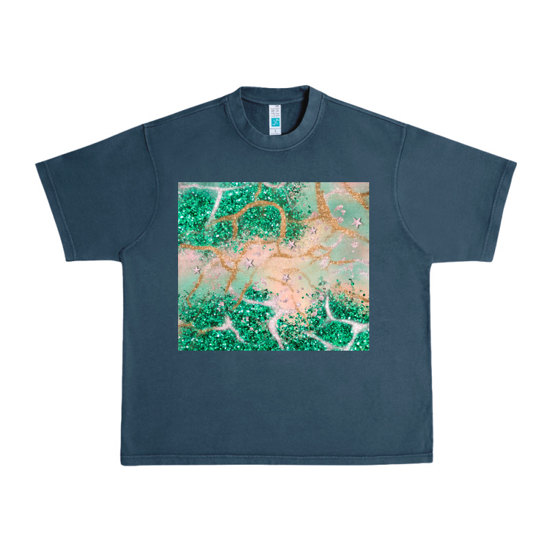 Green Glitter Urban Heavy Tee by JahusDesignShop | Teevron