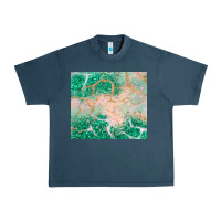 Midnight Navy green glitter Urban Heavy Tee - JahusDesignShop