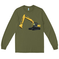 Army Green excavator Long Sleeve Tee - Artiststas