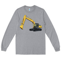 Heather Grey excavator Long Sleeve Tee - Artiststas