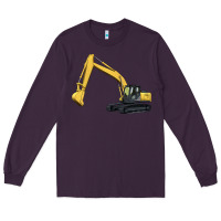 Plum excavator Long Sleeve Tee - Artiststas
