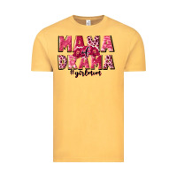 Vintage Mustard mama of drama girl mom Vintage Tee - JahusDesignShop