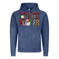 Vintage Denim afro santa's favorite volleyball player for christ Vintage Hoodie - FaDigitalArtStudio