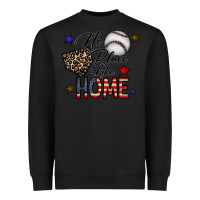 Black no place like home Heavyweight Sweatshirt - CowhideDigitalArt