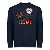 Navy no place like home Heavyweight Sweatshirt - CowhideDigitalArt