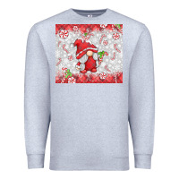 Heather Grey candy cane gnome Premium Sweatshirt - MaliasSmallBusiness