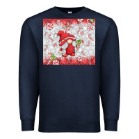 Navy candy cane gnome Premium Sweatshirt - MaliasSmallBusiness