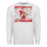 Oatmeal Heather candy cane gnome Premium Sweatshirt - MaliasSmallBusiness