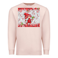 Pale Pink candy cane gnome Premium Sweatshirt - MaliasSmallBusiness