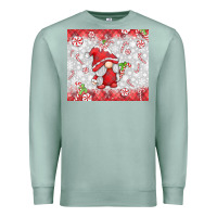 Seafoam candy cane gnome Premium Sweatshirt - MaliasSmallBusiness