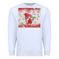 White candy cane gnome Premium Sweatshirt - MaliasSmallBusiness