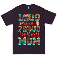 Plum loud and proud football mom Premium Tee - RanaPortraitStore