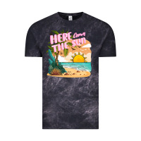 Cloud Black here comes the sun Vintage Tee - JahusDesignShop
