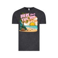 Vintage Black here comes the sun Vintage Tee - JahusDesignShop