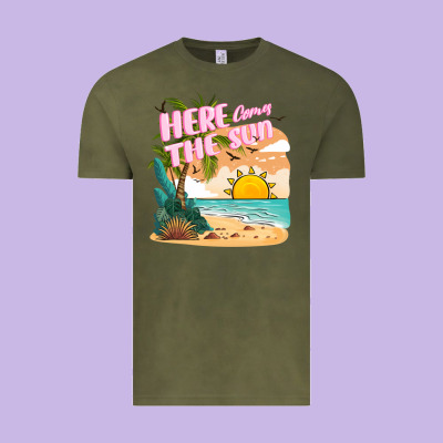 Here Comes The Sun Vintage Tee Designed By Jahusdesignshop
