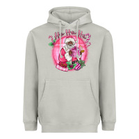 Moon Dust ho ho ho pink black santa christmas Heavyweight Hoodie - MaliasSmallBusiness