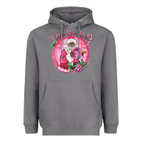 Storm ho ho ho pink black santa christmas Heavyweight Hoodie - MaliasSmallBusiness