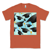 Copper graduation cap seamless pattern Classic Tee - BundleAndBundleShop