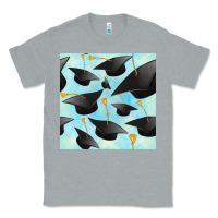 Heather Grey graduation cap seamless pattern Classic Tee - BundleAndBundleShop
