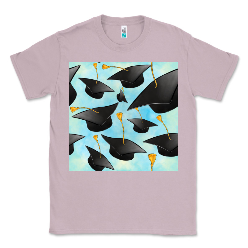 Graduation Cap Seamless Pattern Classic Tee by BundleAndBundleShop | Teevron