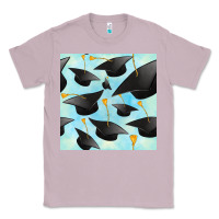Lilac graduation cap seamless pattern Classic Tee - BundleAndBundleShop