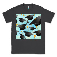 Smoke graduation cap seamless pattern Classic Tee - BundleAndBundleShop