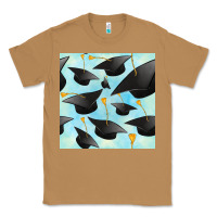 Toasted Coconut graduation cap seamless pattern Classic Tee - BundleAndBundleShop