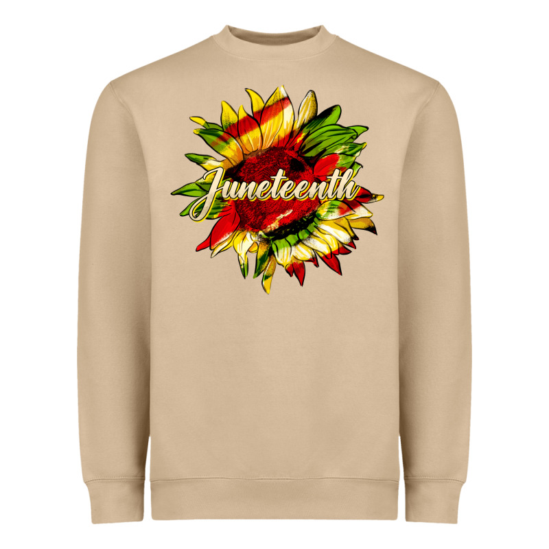 Juneteenth Sunflower Black Lives Matter Heavyweight Sweatshirt by HRA Design Shop | Teevron