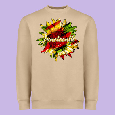 Juneteenth Sunflower Black Lives Matter Heavyweight Sweatshirt Designed By Hra Design Shop