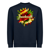 Navy juneteenth sunflower black lives matter Heavyweight Sweatshirt - HRA Design Shop