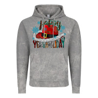 Cloud Rock happy yeehawliday Vintage Hoodie - CowhideDigitalArt