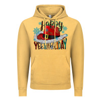 Vintage Mustard happy yeehawliday Vintage Hoodie - CowhideDigitalArt