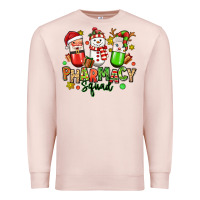 Pale Pink christmas pharmacy squad Premium Sweatshirt - MaliasSmallBusiness