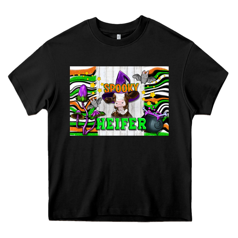 Spooky Heifer Heavy Core Tee by Artiststas | Teevron