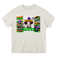 Cream Spooky heifer Heavy Core Tee - Artiststas