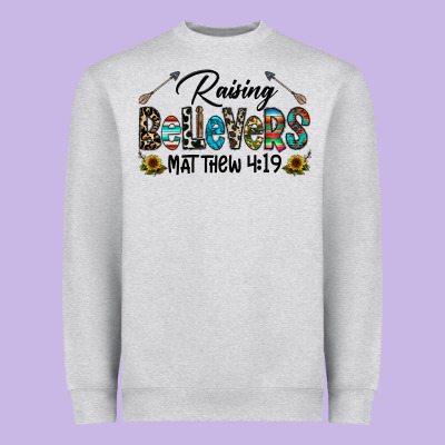 Raising Believers Heavyweight Sweatshirt Designed By Cowhidedigitalart