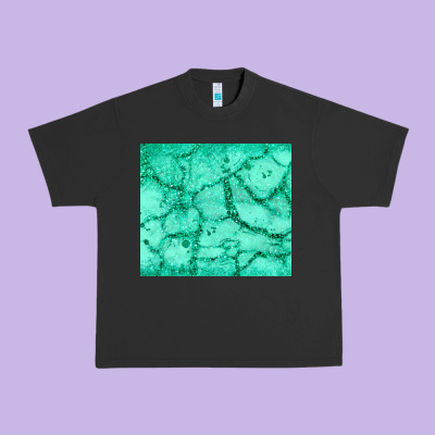 Green Glitter Urban Heavy Tee Designed By Jahusdesignshop