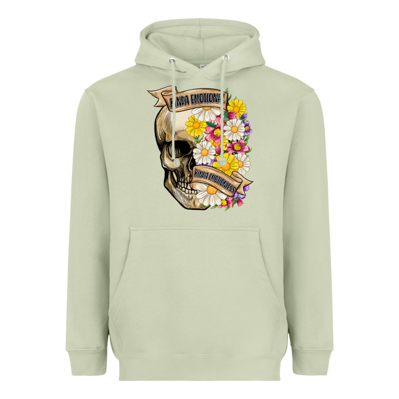 Kinda Emotional Kinda Emotionless Heavyweight Hoodie by MaliasSmallBusiness | Teevron