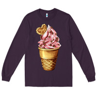 Plum ice cream fast food Long Sleeve Tee - AdoDesignShop