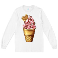 White ice cream fast food Long Sleeve Tee - AdoDesignShop