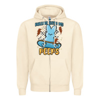 Sandshell skateboard bunny Zipper Hoodie - MaliasSmallBusiness