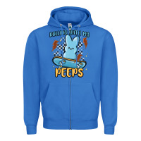 True Royal skateboard bunny Zipper Hoodie - MaliasSmallBusiness
