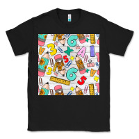 Black back to school seamless pattern Classic Tee - BundleAndBundleShop