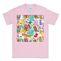 Bubblegum Pink back to school seamless pattern Classic Tee - BundleAndBundleShop