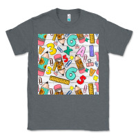 Charcoal Heather back to school seamless pattern Classic Tee - BundleAndBundleShop